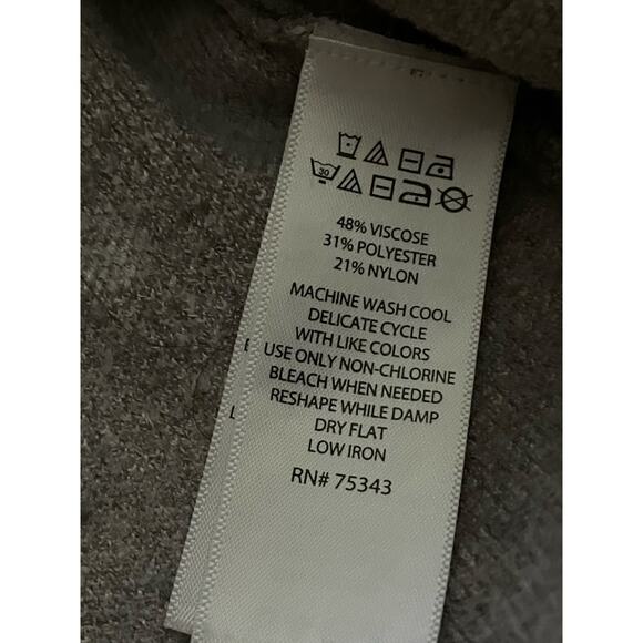 Cynthia Rowley Gray Polka Dot Chenille Top Medium - Picture 8 of 10